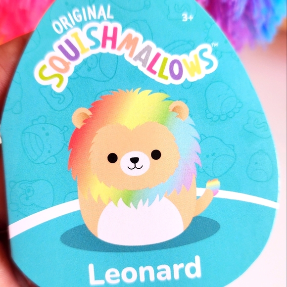 LEONARD 🦁 the short hair Rainbow Lion Original Squishmallows by Kelly Toy ☆NWT☆ - Picture 8 of 11